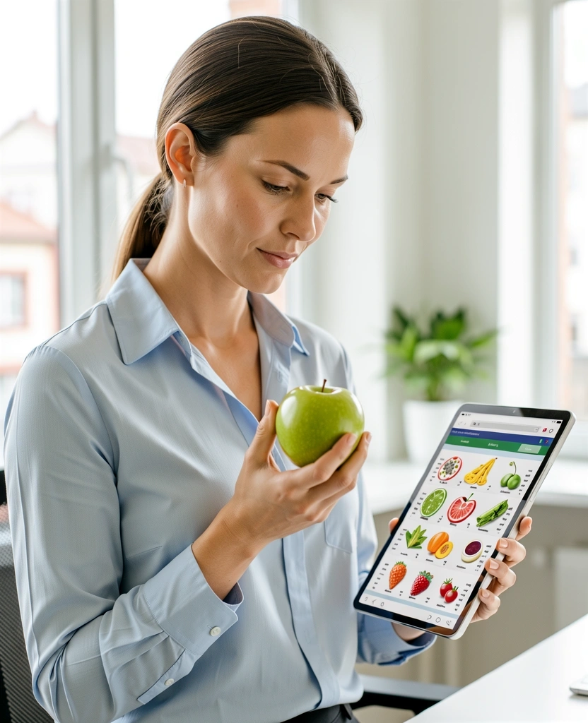 Professional nutritionist in clinical setting